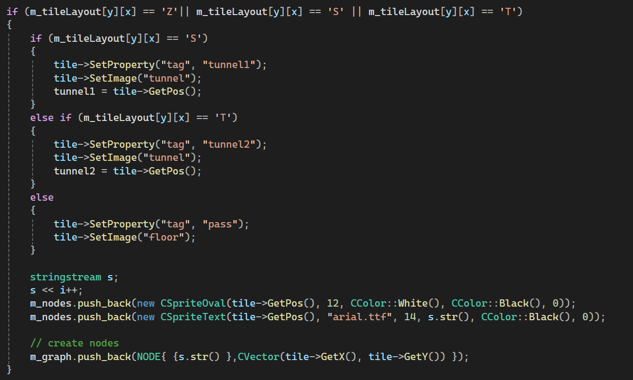 Snippet of the grid naming code: Creating each grid with separate properties.